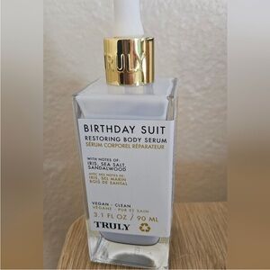 🔥 Rare TRULY Birthday Suit Body Restoring Serum Iris sea salt Sandalwood NEW!!!